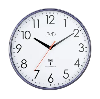 Hodiny JVD Nástěnné rádiem řízené hodiny s plynulým chodem JVD RH502.2