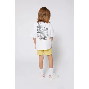 Chlapecké tričko Dětské bavlněné tričko HUGO bílá barva, s potiskem, G00345 G00345.162.174 00X, vel. 174