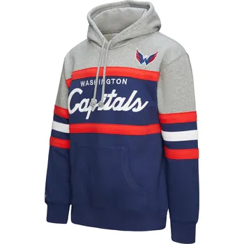 Pánská mikina Mitchell & Ness Pánská mikina Washington Capitals NHL Head Coach Hoodie Velikost: XL