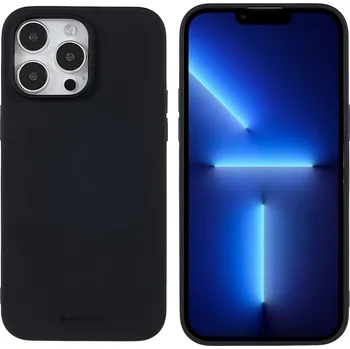 Pouzdro na mobilní telefon Mercury Ochranný kryt pro iPhone 14 Pro MAX - Mercury, Soft Feeling Black