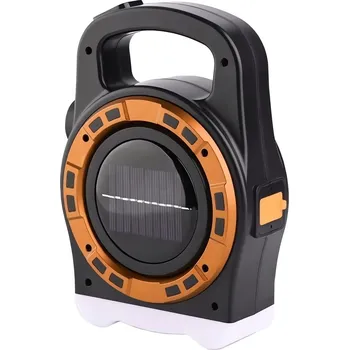 Svítilna Verk 12316 Přenosná solární LED svítilna 20 W s powerbankou oranžová