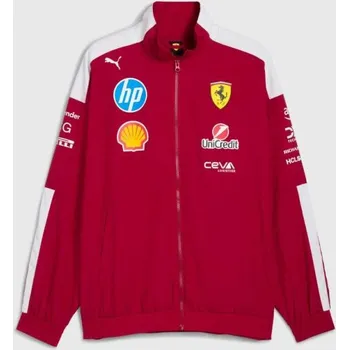Pánská větrovka Týmová větrová bunda Scuderia Ferrari F1 s logy sponzorů M