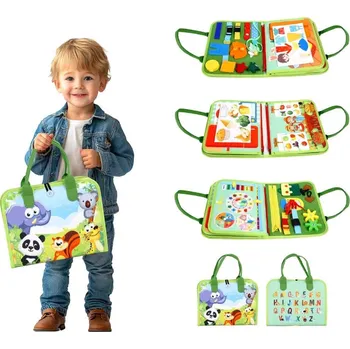 Hračka pro nejmenší 2Kids Toys Senzorická busy kniha Safari, 2D98192