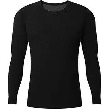 Pánské termoprádlo Pánské termo triko s dlouhým rukávem Černý / 4XL