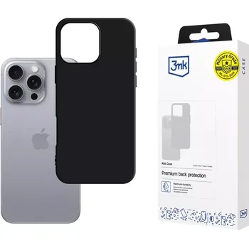 Pouzdro na mobilní telefon 3MK Obal iPhone 16 Pro Max Matt case černý