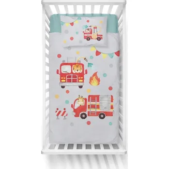 Povlečení Povlečení do postýlky bambusové 135/100 cm - Hasiči