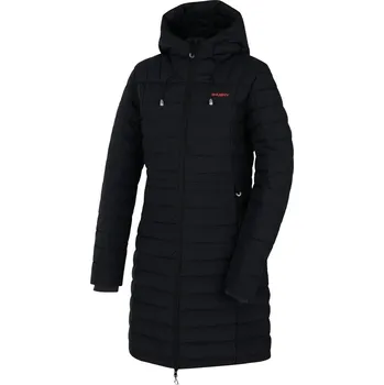 Dámský kabát Husky Daili L black (černá) dámský zimní péřový kabát s kapucí 7000 - S