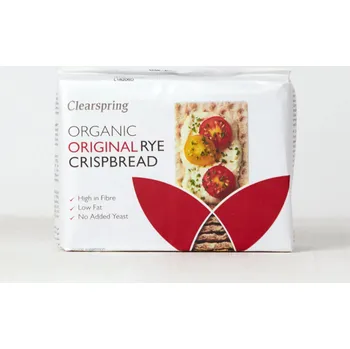 Trvanlivě pečivo BIO žitný křupavý chléb - originál - vegan - Clearspring 200g