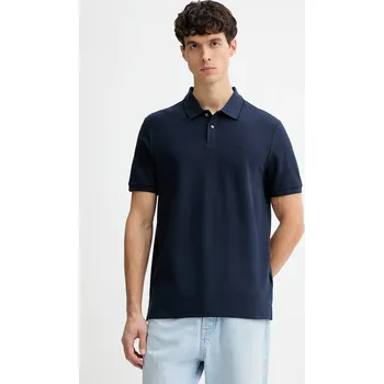 Pánské tričko Bavlněné polo tričko Calvin Klein pánské, tmavomodrá barva, LV04LC239G 59X, vel. M