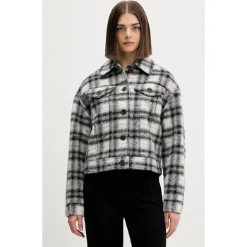 Pánská větrovka Bunda s příměsí vlny Tommy Jeans DW0DW21662 černá 99X, vel. S