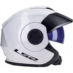 LS2 Helmets Skútrová helma LS2 OF570 Verso Solid bílá lesk Velikost: XS