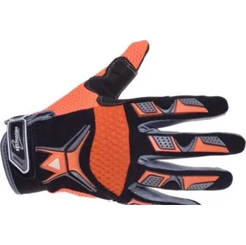 Moto rukavice Rukavice MOTO textilní oranžová Velikost: S