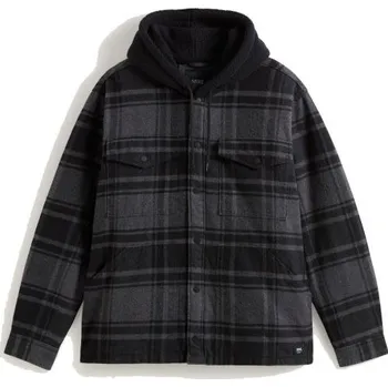 Pánská bunda BUNDA VANS Piedmont Hooded Plaid Shacket - černá - L + při osobním odběru 2 555 Kč