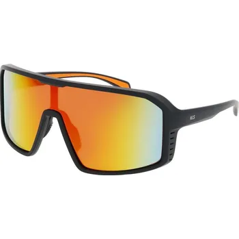Sluneční brýle HIS 67106 černá mat oranžová, čočka oranžová zrcadlo polarizovaná 1