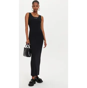 Dámské šaty KARL LAGERFELD Letní šaty 245W1332 Černá Slim Fit M