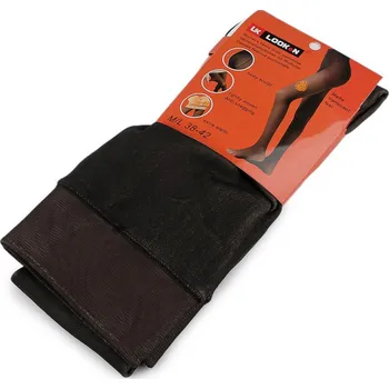 Dámské punčochy Dámské punčocháče zateplené plyšovým kožíškem - (M/L) černá béžová