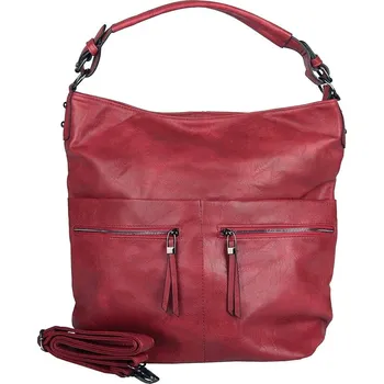 Kabelka Velká kabelka na rameno a crossbody ROMINA & CO D177-1 NEW tmavěčervená