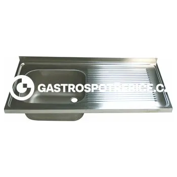 Nerezový dřez Gastro-tip Dřez nerez 1400x700 (500x500x300)L