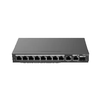 Switch Ruijie Networks RG-ES210GS-P network switch Managed L2 Gigabit Ethernet (10/100/1000) Power over Ethernet (PoE) Black