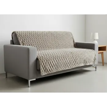 Přehoz na lůžko Přehoz na sedačku - pohovku FLANELA mocca 170x210 cm, 200x220 cm Mybesthome Rozměr: 200x220 cm