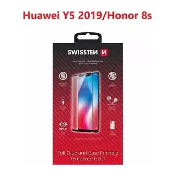 Telefonní příslušenství SWISSTEN FULL GLUE COLOR FRAME CASE FRIENDLY sklo pro HUAWEI Y5 2019/HONOR 8s černá (54501751)
