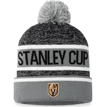 Čepice Fanatics Pánská zimní čepice Vegas Golden Knights NHL 2023 Stanley Cup Champions Cuffed Knit Hat with Pom