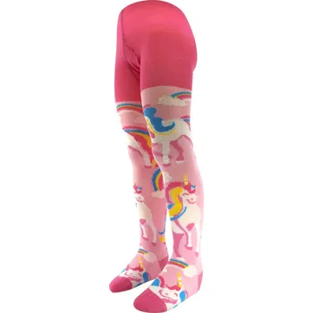 Dětská móda BOMA Punčochové kalhoty dětské Max s jednorožci Vel. 122-128