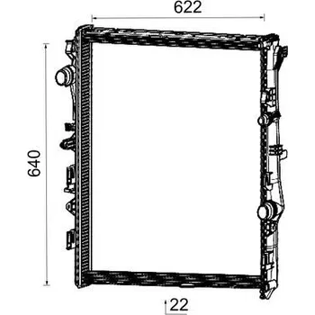 Chladič motoru Chladič, chlazení motoru MAHLE CR 2732 000P