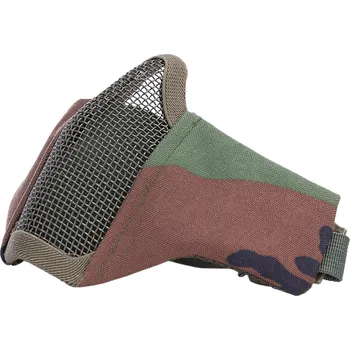 Maska AIRSOFT polstrovaná s mřížkou WOODLAND