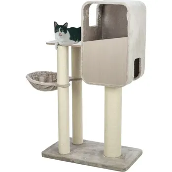 TRIXIE Škrabadlo MARINA, jeskyně, podesta, hamaka, 132 cm, šedá