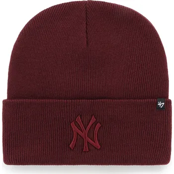 Čepice 47 Brand Pánská zimní čepice New York Yankees MLB Haymaker ’47 CUFF KNIT Dark Maroon