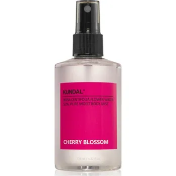 Tělový sprej KUNDAL Pure Moist Body Mist Cherry Blossom hydratační tělový sprej se zklidňujícím účinkem 128 ml