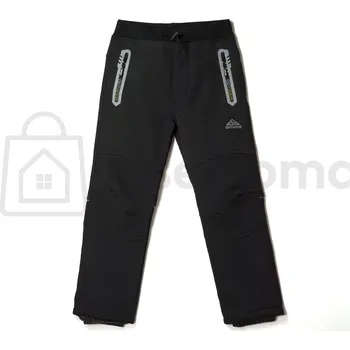 Chlapecké oblečení Dětské softshellové kalhoty s reflexními prvky – zateplené Černé se žlutými detaily / 134