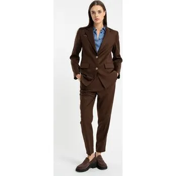 Dámské oblečení CLICK Sako 71-0036 Hnědá Feminine Fit 44