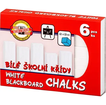 Výtvárné potřeby KOH-I-NOOR bílé Školní křídy 12 ks