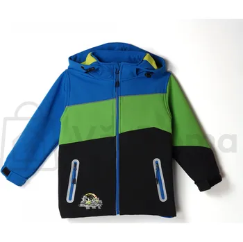 Pánská softshellová bunda Dětská softshellová bunda s reflexními prvky – zateplená Modrozelená / 110