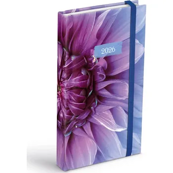 Diář Diář 2026 D802 Lamino 1 s gumkou 90x170mm