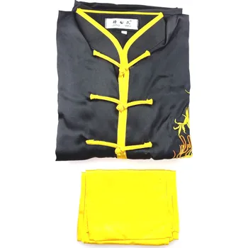 Šermířská maska CHZ TAI CHI / KUNG FU / WU SHU oblek "IP MAN" černý - velikost 180