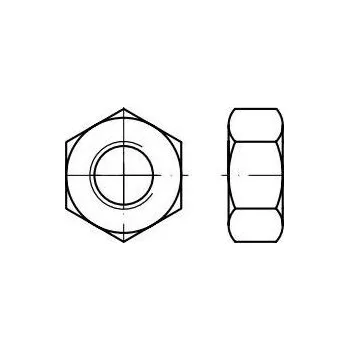 Matice Matice 6hranné DIN 934 Zn, rozměr M12x1,75 mm, výška 10 mm, balení 10 kusů