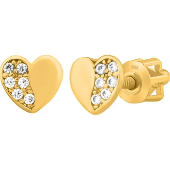 Náušnice Zlaté náušnice Bonita pecky ze žlutého zlata SILVEGOB70585EGYW