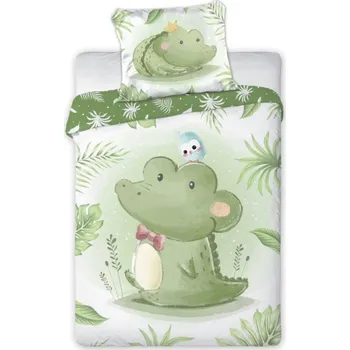 Povlečení Dětské povlečení do postýlky 100/135 cm - Krokodýl