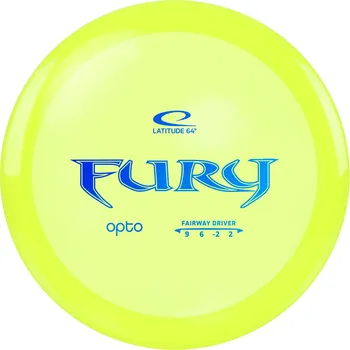 Disc golf Latitude 64° FURY Opto line Barva: Modrá - transparentní, Váha: 169 g