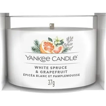 Svíčka Yankee Candle Votiv ve skle 37g WHITE SPRUCE & GRAPEFRUIT, 41248