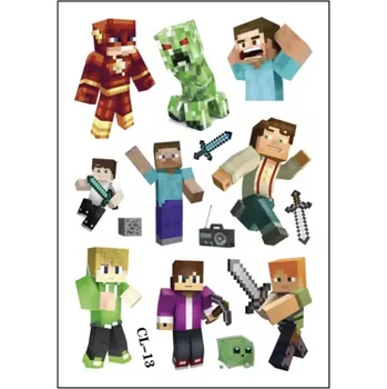 Tetování Dětské dočasné tetování - MINECRAFT (E) (Značka: TAKARA TOMY)