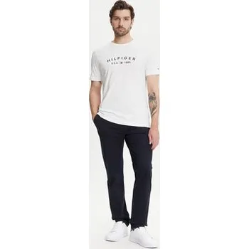 Pánské tričko Tommy Hilfiger T-Shirt Fathers Day MW0MW39356 Bílá Regular Fit XS