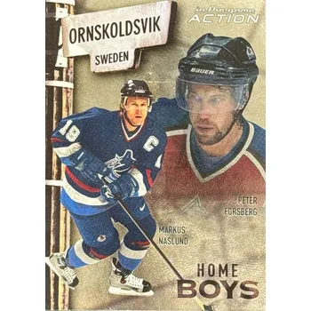 Karetní hra insert karta NASLUND/FORSBERG 03-04 ITG Action Homeboys číslo HB-1