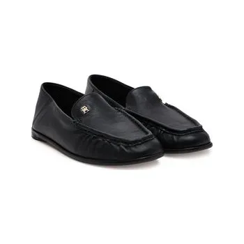 Dámské mokasíny Mokasíny Tommy Hilfiger Soft Leather Squared Toe Loafer FW0FW08412 Černá 39