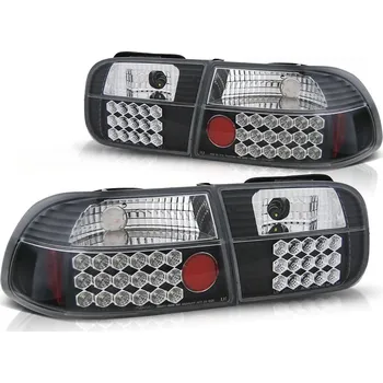 Zadní světlomet LED ZADNÍ SVĚTLA HONDA CIVIC 09.91-08.95 2D/4D ČERNÁ LED