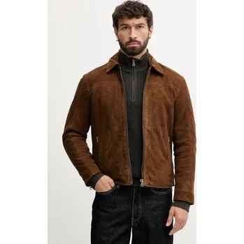 Pánské oblečení Semišová bunda Pepe Jeans PM4027183 hnědá 88X, vel. XL
