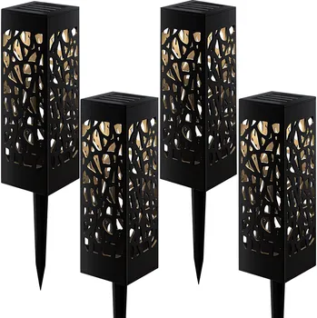 Venkovní osvětlení Verk 27103 Zahradní solární lampy se snímačem soumraku 4 ks